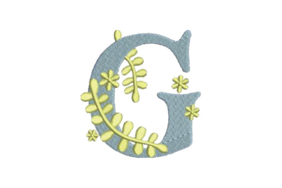 Floral Alphabet G: A Wedding Monogram for Real Projects